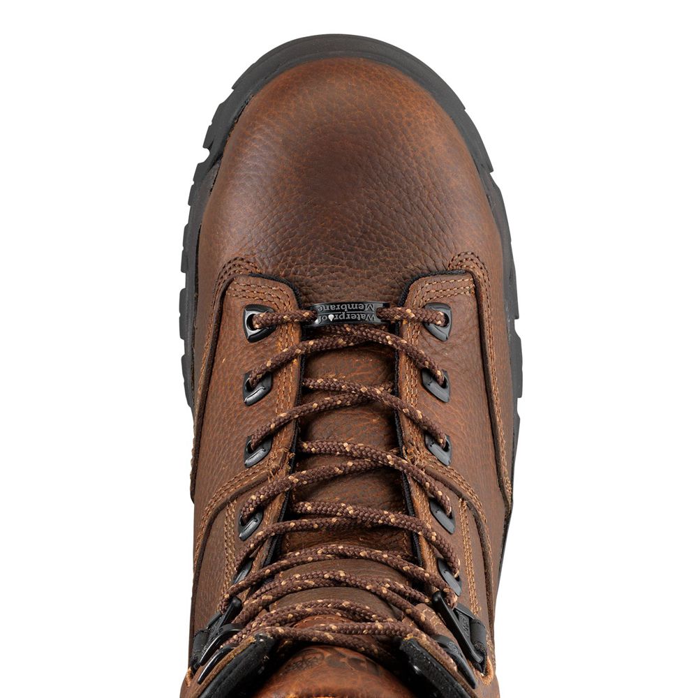 Botas de Trabajo Timberland Hombre Pro® Helix 8\" Comp Toe Marrones - Chile ISF-081759